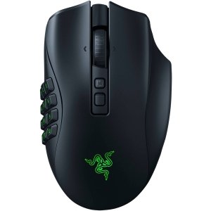 Razer - Naga V2 Pro MMO Optical Gaming Mouse with Interchangeable Side Plates in 2, 6, 12 Button Configurations - Wireless - Black