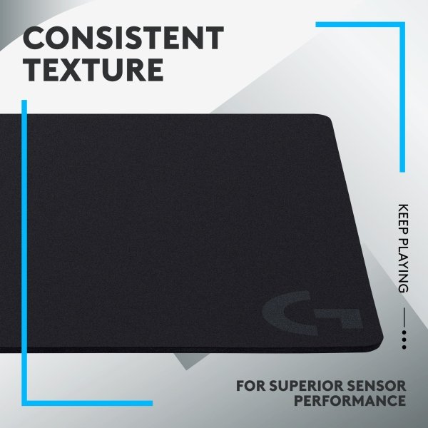 Logitech - G440 Cloth Gaming Mouse Pad with Rubber Base - Black