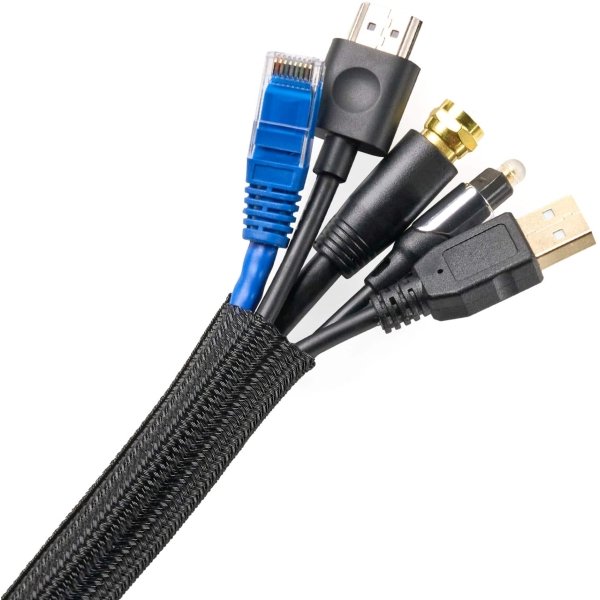 Wrap-It Storage - Mesh Cable Sleeve - Black