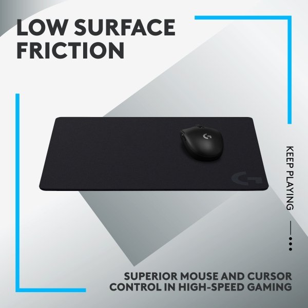 Logitech - G440 Cloth Gaming Mouse Pad with Rubber Base - Black