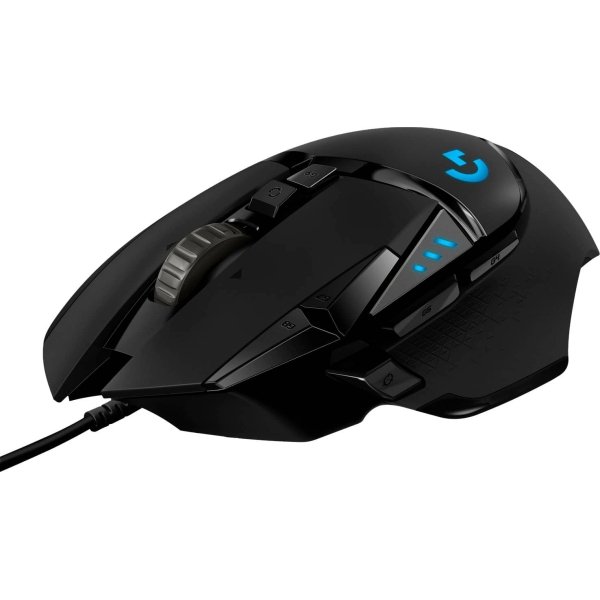 Logitech - G502 HERO Wired Optical Gaming Mouse with RGB Lighting - Wired - Black