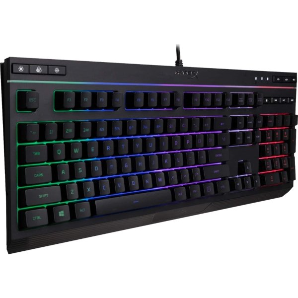 HyperX - Alloy Core Full-size Wired Gaming Membrane Keyboard with RGB Lighting - Black