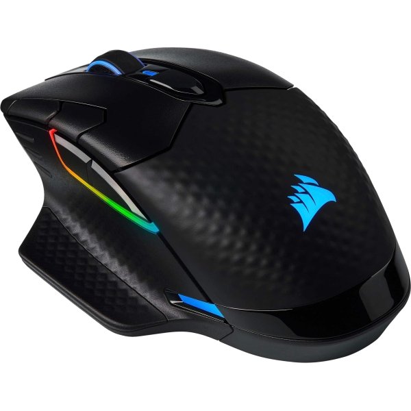 CORSAIR - DARK CORE RGB PRO SE Wireless Optical Gaming Mouse with Qi Wireless Charging - Wireless - Black