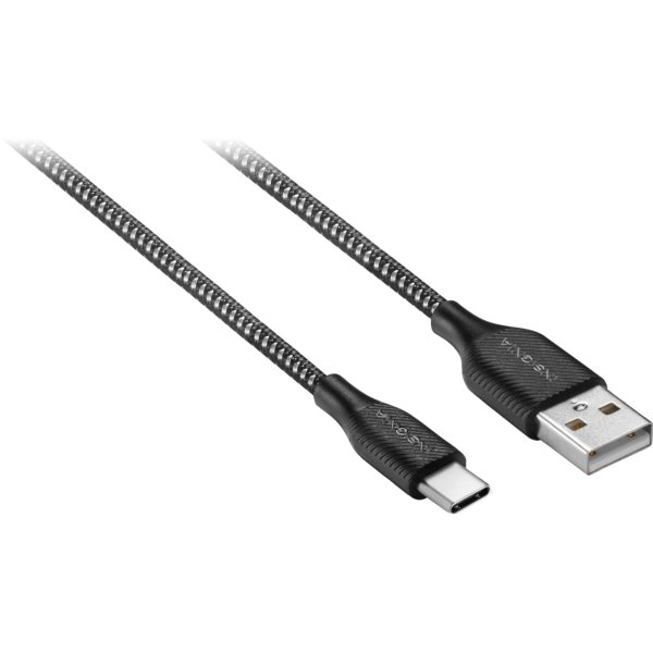Insignia™ - 4' USB-A to USB-C Charge-and-Sync Cable (2 Pack) - Charcoal