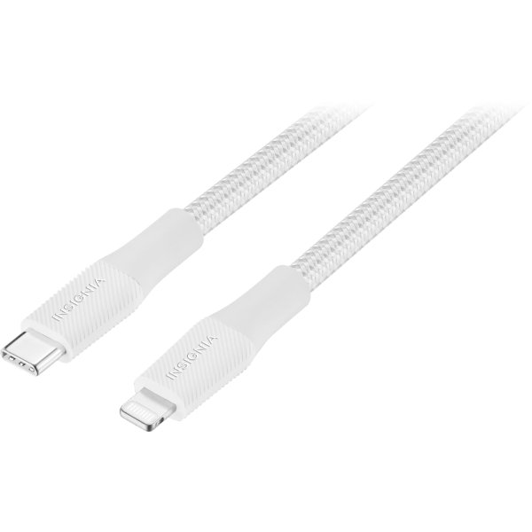 Insignia™ - 10' USB-C to Lightning Charge-and-Sync Cable - Moon Gray