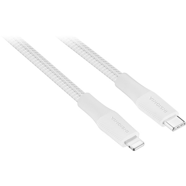 Insignia™ - 10' USB-C to Lightning Charge-and-Sync Cable - Moon Gray