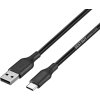 Best Buy essentials™ - 9' USB-A to USB-C Charge-and-Sync Cable - Black
