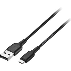 Best Buy essentials™ - 5' USB-A to Micro USB Charge-and-Sync Cable - Black