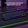 HyperX - Alloy Origins 65% Compact Wired Mechanical Red Linear Switch Gaming Keyboard with RGB Lighting - Black