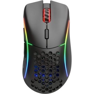 Glorious - Model D Wireless Optical Honeycomb RGB Gaming Mouse - Wireless - Matte Black