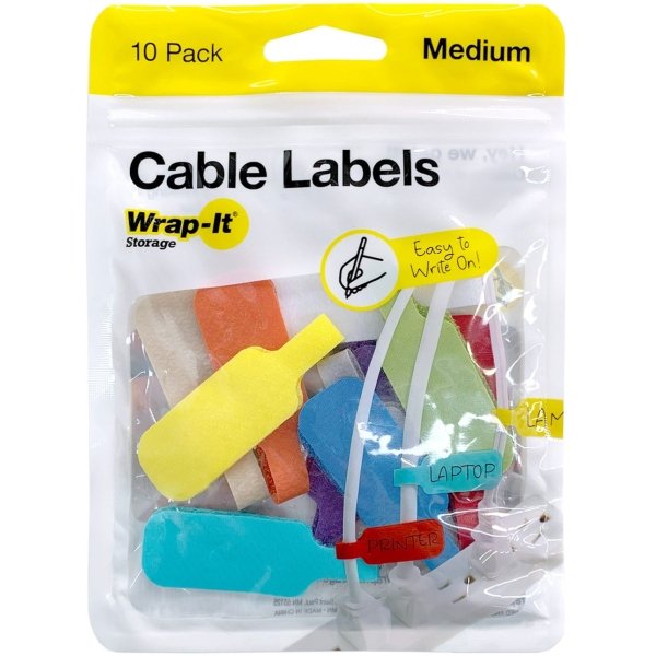 Wrap-It Storage - Cable Label - Assorted