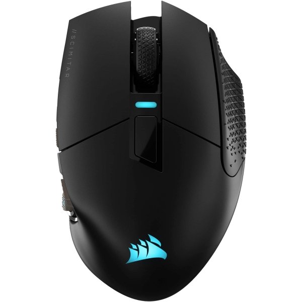 CORSAIR - Scimitar Elite Wireless Optical Gaming Mouse with 16 Programmable Buttons - Wireless - Black