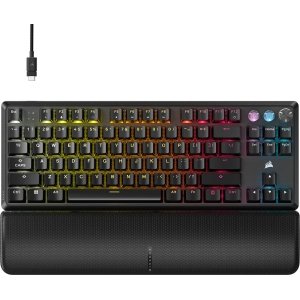 CORSAIR - K70 PRO TKL Wired Hall Effect Programmable Gaming Keyboard with Rapid Trigger - Black