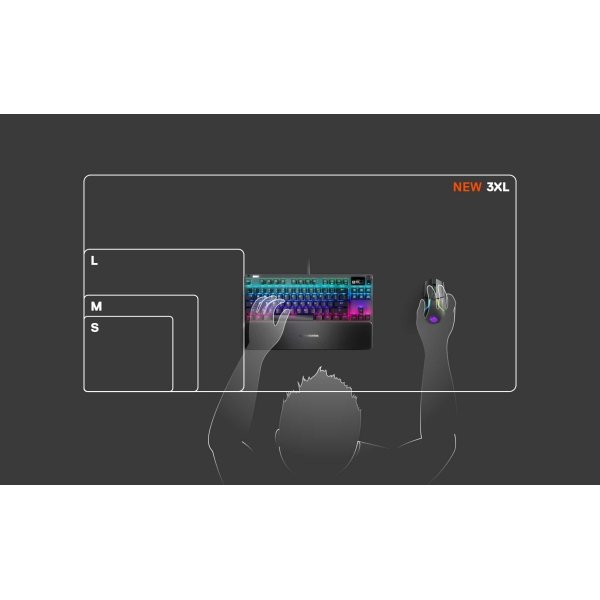SteelSeries - QcK Cloth Gaming Mouse Pad (Medium) - Black
