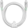 Insignia™ - 7' USB-C to USB-C Braided Charge-and-Sync Cable with High-Speed Data Transfer - White
