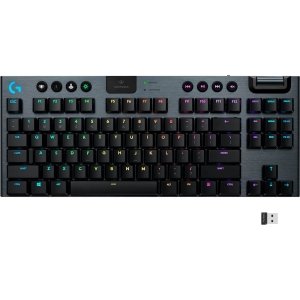 Logitech - G915 LIGHTSPEED TKL Wireless Mechanical GL Tactile Switch Gaming Keyboard with RGB Backlighting - Black