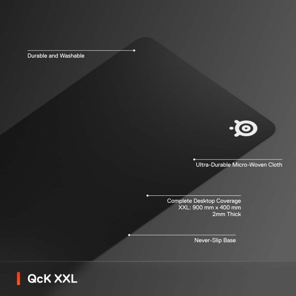 SteelSeries - QcK Cloth Gaming Mouse Pad (XXL) - Black