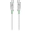 Insignia™ - 7' USB-C to USB-C Braided Charge-and-Sync Cable with High-Speed Data Transfer - White