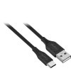 Insignia™ - 6' USB to USB-C Braided Charge-and-Sync Cables (2-Pack) - Black